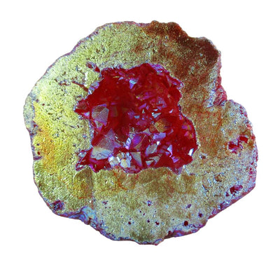 Fire Rainbow Quartz Geode (S/M) | Natural Crystals | Crystal Geodes