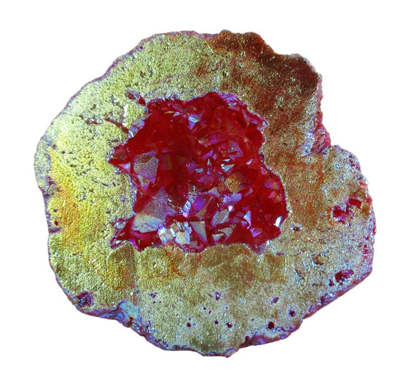 Fire Rainbow Quartz Geode (S/M) | Natural Crystals | Crystal Geodes
