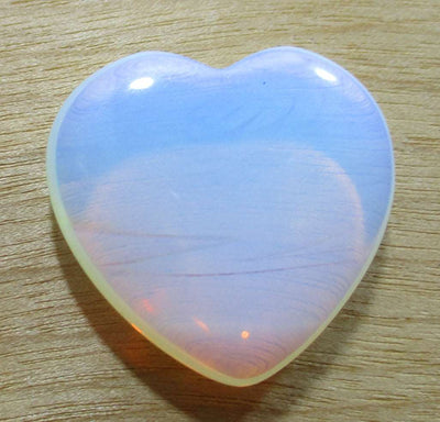 Mini Opalite Heart | Crystal Carvings | Polished Crystal Hearts