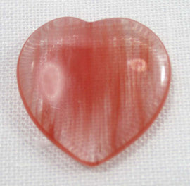 Mini Fire Quartz Heart | Crystal Carvings | Polished Crystal Hearts