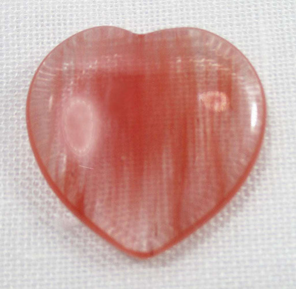 Mini Fire Quartz Heart | Crystal Carvings | Polished Crystal Hearts