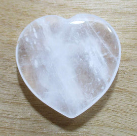 Mini Quartz Heart | Crystal Carvings | Polished Crystal Hearts