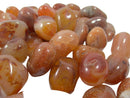 Crackly Orange Agate Rough Tumble Stones (x3) | Cut & Polished Crystals | Polished Crystal Tumble Stones
