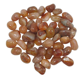 Crackly Orange Agate Rough Tumble Stones (x3) | Cut & Polished Crystals | Polished Crystal Tumble Stones