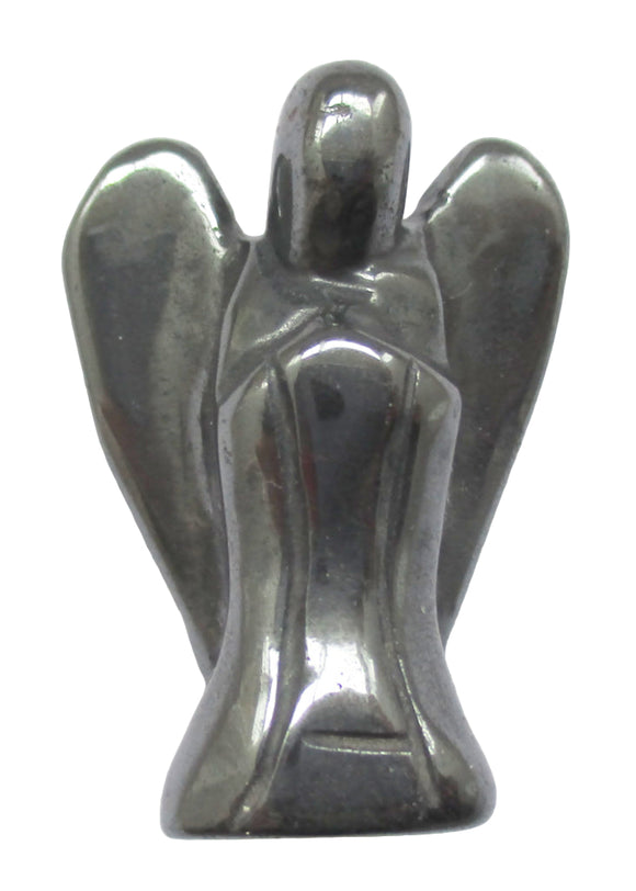 Haematite Angel (Small) | Crystal Carvings | Crystal Angels