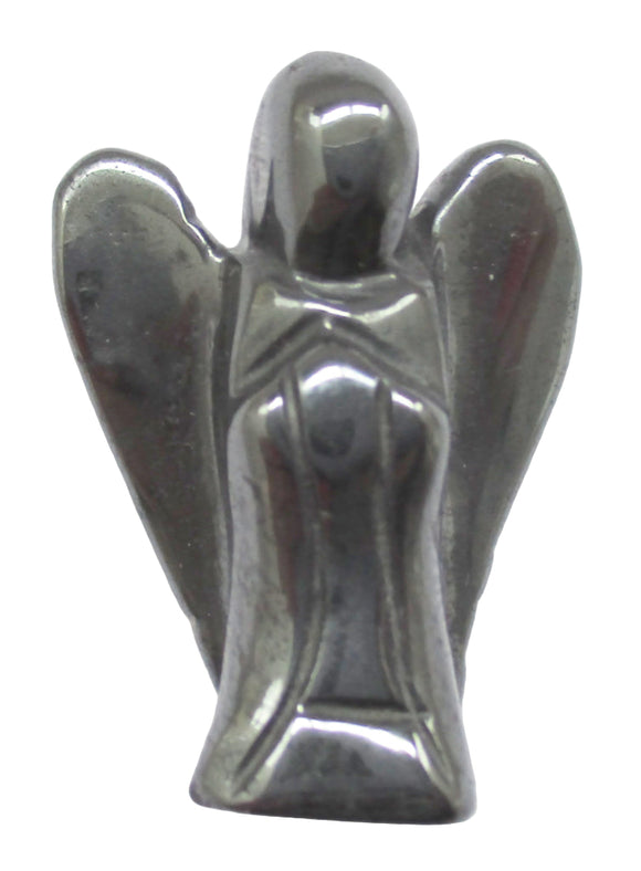 Haematite Angel (Small) | Crystal Carvings | Crystal Angels
