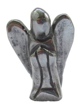 Haematite Angel (Small) | Crystal Carvings | Crystal Angels