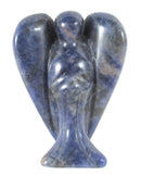 Sodalite Guardian Angel (Medium) | Crystal Carvings | Crystal Angels