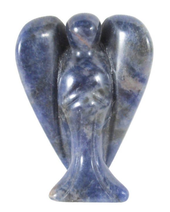 Sodalite Guardian Angel (Medium) | Crystal Carvings | Crystal Angels