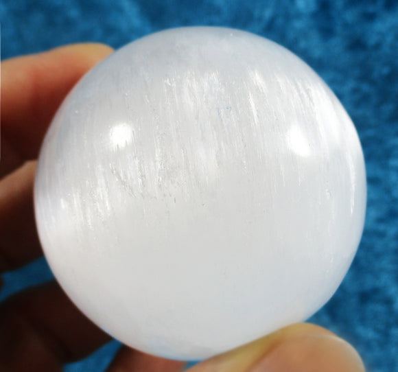 Selenite Sphere | Crystal Carvings | Polished Crystal Spheres