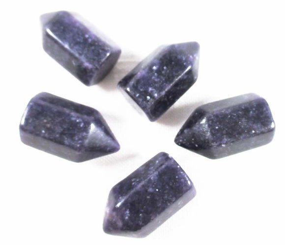 Dark Purple Lepidolite Crystal Pocket Point (x1) | Cut & Polished Crystals | Crystal Obelisks & Natural Points