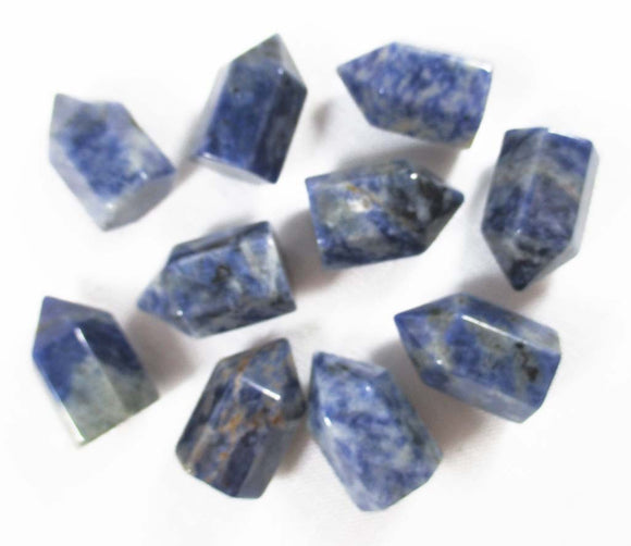 Sodalite Healing Crystal Pocket Point (x1) | Cut & Polished Crystals | Crystal Obelisks & Natural Points