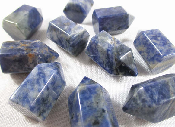 Sodalite Healing Crystal Pocket Point (x1) | Cut & Polished Crystals | Crystal Obelisks & Natural Points