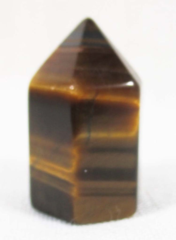 Tigers Eye Pocket Point | Cut & Polished Crystals | Crystal Obelisks & Natural Points