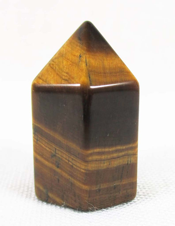 Tigers Eye Pocket Point | Cut & Polished Crystals | Crystal Obelisks & Natural Points