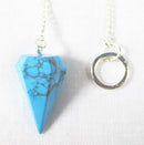 Turquoise Howlite Crystal Pendulum | Dowsing | Pendulums for dowsing