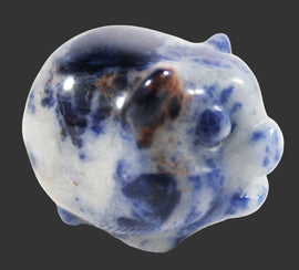 Sodalite Healing Crystal Pig (Small) | Crystal Carvings | Carved Crystal Animals