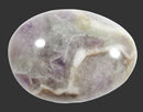 Chevron Amethyst palm Pebble | Cut & Polished Crystals | Polished Crystal Palm Stones