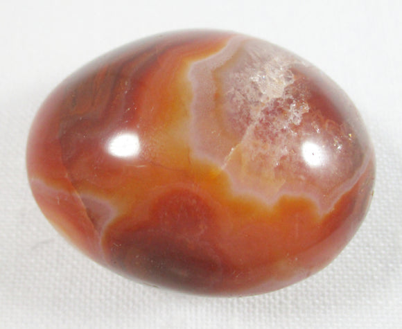 Rough Carnelian Stone Thumb Pebble | Cut & Polished Crystals | Polished Crystal Thumb Stones