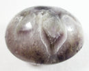 Chevron Amethyst Palm Pebble | Cut & Polished Crystals | Polished Crystal Palm Stones