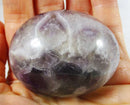 Chevron Amethyst Palm Pebble | Cut & Polished Crystals | Polished Crystal Palm Stones
