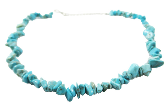 Turquoise and Howlite Necklace 16" | Crystal Jewellery | Crystal Necklaces