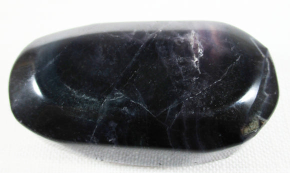 Indigo Fluorite Rough Polished Pebble | Cut & Polished Crystals | Polished Crystal Palm Stones