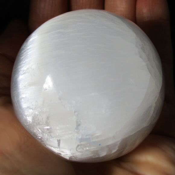 Selenite Sphere (Medium) | Crystal Carvings | Polished Crystal Spheres