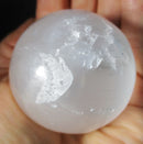 Selenite Sphere (Medium) | Crystal Carvings | Polished Crystal Spheres