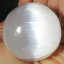 Selenite Sphere (Medium) | Crystal Carvings | Polished Crystal Spheres