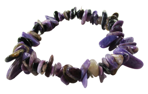 Charoite Chip Bracelet | Crystal Jewellery | Gemstone Bracelets