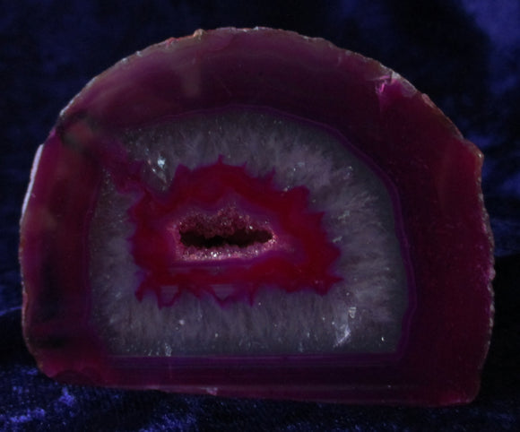 Pink Agate Standing Geode | Natural Crystals | Crystal Geodes