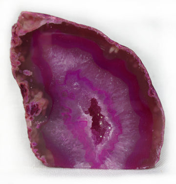Pink Agate Standing Geode | Natural Crystals | Crystal Geodes