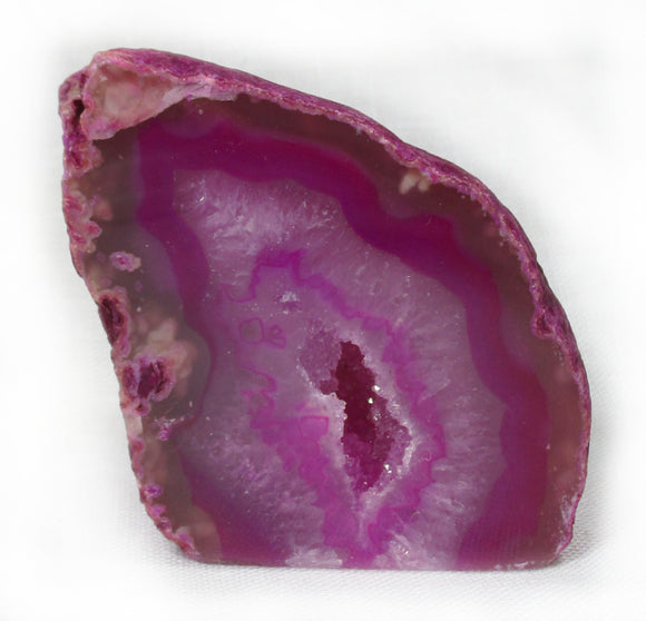 Pink Agate Standing Geode | Natural Crystals | Crystal Geodes