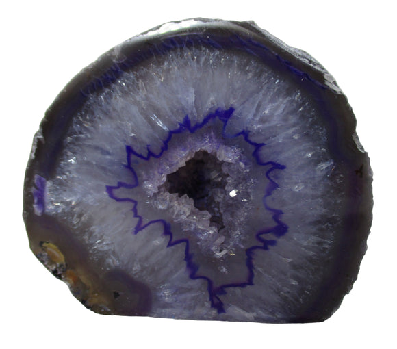 Rough Purple Agate Standing Geode | Natural Crystals | Crystal Geodes