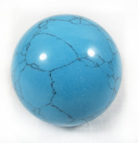 Turquoise Howlite Sphere | Crystal Carvings | Polished Crystal Spheres