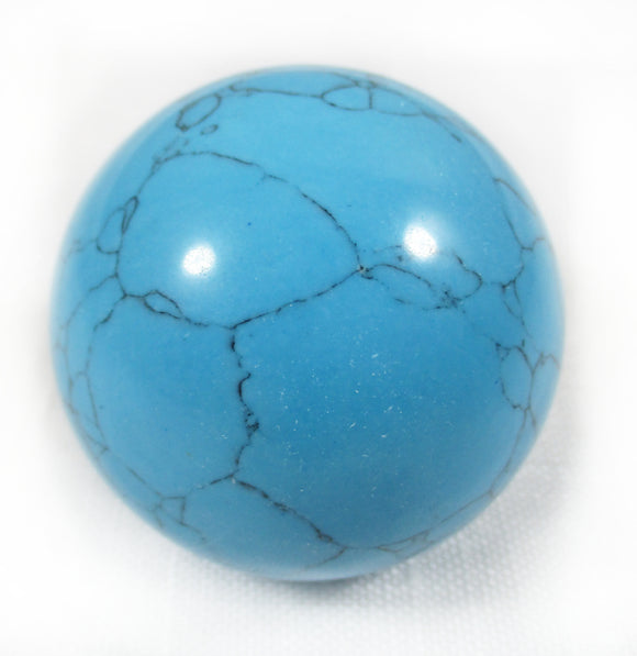 Turquoise Howlite Sphere | Crystal Carvings | Polished Crystal Spheres