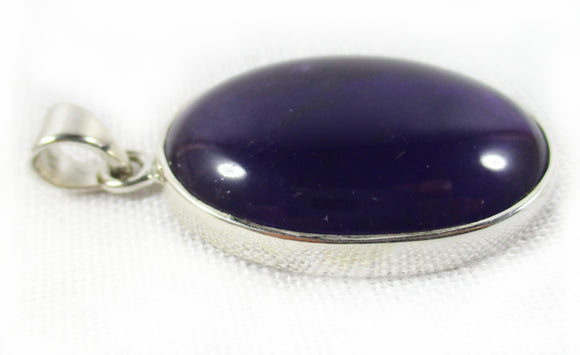 Amethyst Oval Pendant | Crystal Jewellery | Crystal Pendants