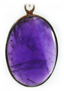Amethyst Oval Pendant | Crystal Jewellery | Crystal Pendants