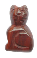 Jasper Cat (Small) | Crystal Carvings | Carved Crystal Animals