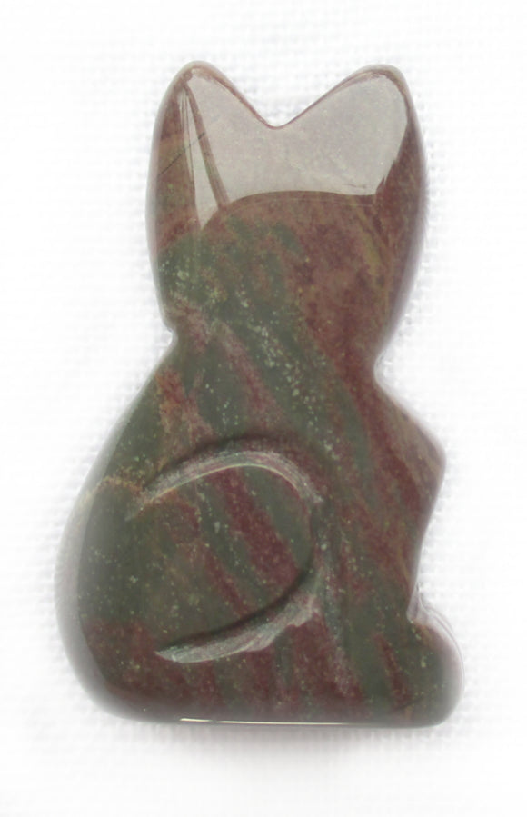 Mookaite Jasper Cat | Crystal Carvings | Carved Crystal Animals