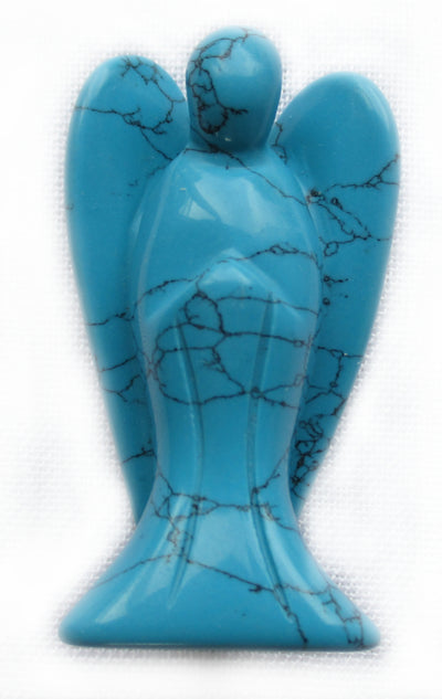 Turquoise Reconstituted Angel (Large) | Crystal Carvings | Crystal Angels