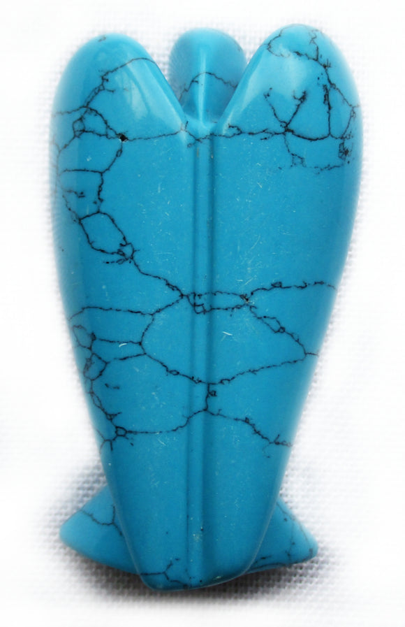 Turquoise Reconstituted Angel (Large) | Crystal Carvings | Crystal Angels