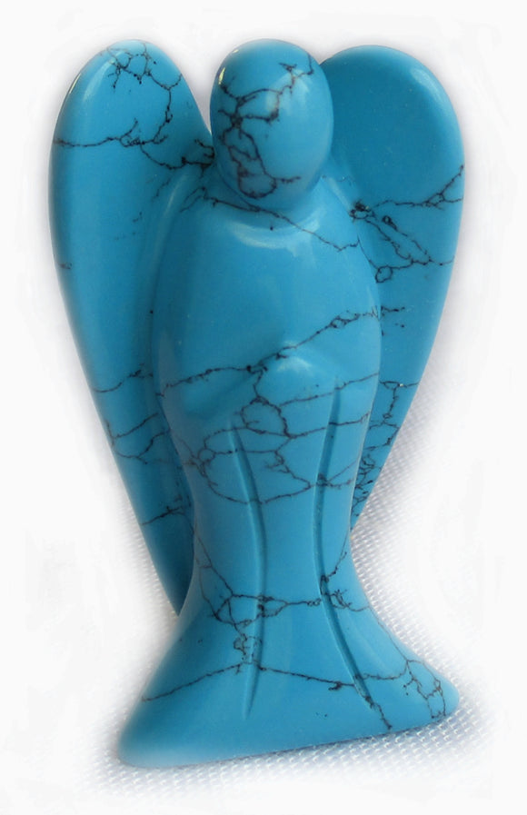 Turquoise Reconstituted Angel (Large) | Crystal Carvings | Crystal Angels