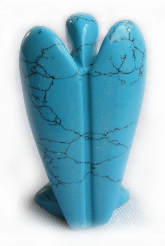 Turquoise Reconstituted Angel (Large) | Crystal Carvings | Crystal Angels