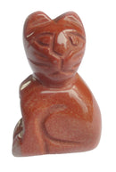 Jasper Cat (Small) | Crystal Carvings | Carved Crystal Animals