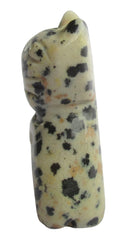 Dalmation Jasper Cat (Small) | Crystal Carvings | Carved Crystal Animals