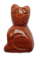 Jasper Cat (Small) | Crystal Carvings | Carved Crystal Animals