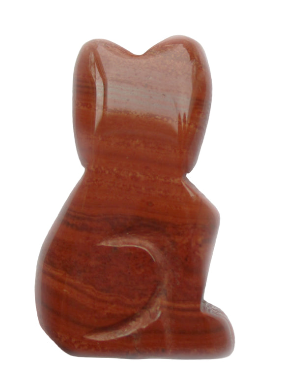 Jasper Cat (Small) | Crystal Carvings | Carved Crystal Animals
