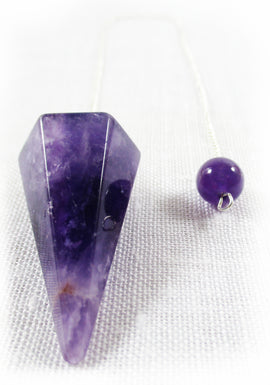 Chevron Amethyst Pendulum | Dowsing | Pendulums for dowsing